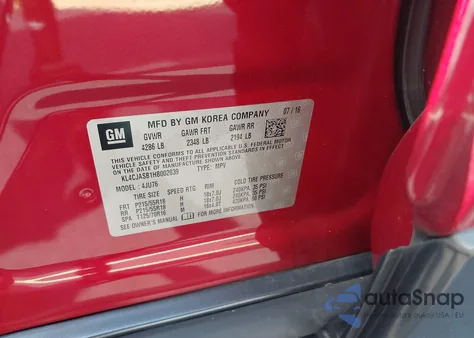 2017 Buick Encore Preferred z USA, uszkodzony, nr VIN KL4CJASB1HB002039